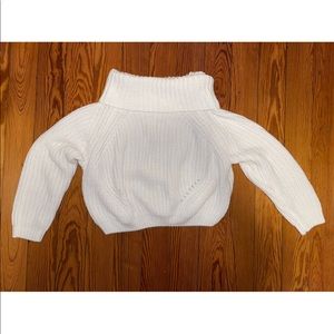 Crop top knitted sweater